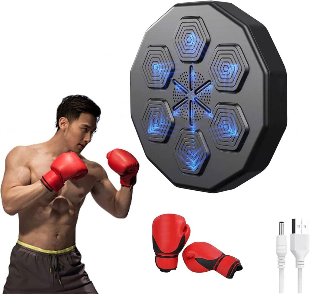 Máquina de boxeo electrónica Liteboxer para entrenamiento de boxeo montado  en la pared, máquina de entrenamiento de boxeo con música inteligente con