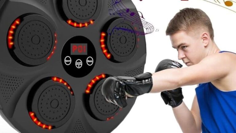 Maquina Boxeo Musical Para Pared Máquina De Boxeo Musical Con Bluetooth - LED, Sensores De Golpe Y 9 Modos, Para Pared Boxeo En Casa Maquina De Boxeo Musical Adulto